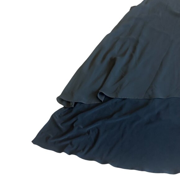 Alisa D. Black Flowy Tank Top Blouse Shirt Crew Neck Tiered Flowy Size Small NWT - Picture 8 of 9